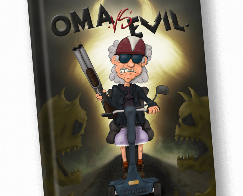 oma vs evil. - cover